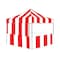Impact Canopy Carnival Kit 8 FT x 8 FT  Steel Frame - 1 Top, 3 Rails Skirts, and 1 Backwall, Red and White 040040011 - alternate 6